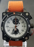 Nautica Orange Strap White Dial Men's Chrono A16591G - Retail $195 (59% off)