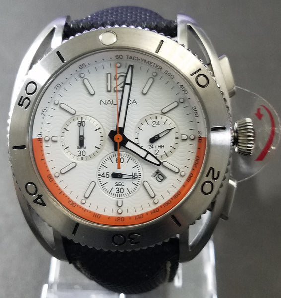 Nautica Men's Round White Dial Watch A32502G - Retail $195 (59% off)