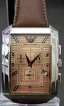 Emporio Armani Men's Rose Tone Dial Watch AR0473 - Retail $325 (54% off)
