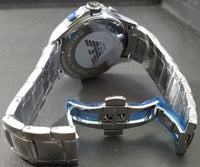 Emporio Armani Men's Chronograph Black Dial Watch AR0636 - Retail $395 (54% off)