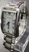 EMPORIO ARMANI Men's Silver Dial Watch AR1607 - Retail $245 (56% off)