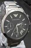 Emporio Armani Men's Chronograph Black Dial Watch AR2435 - Retail $345 (53% off)