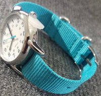 Timex Women's Weekender Blue Nylon Strap Watch T2N836 - Retail $45 (53% off)