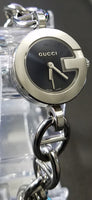 Gucci 107 Black Steel Charm Women's Watch YA107503 - Retail $765 (54% off)