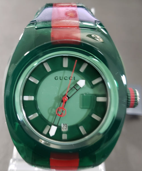 Gucci SYNC XL Green Dial Unisex Two Tone Watch YA137113 - Retail $610 (45% off)