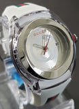 Gucci SYNC Swiss White Striped Rubber Strap Watch 36mm Unisex Watch YA137302 - Retail $495 (48% off)